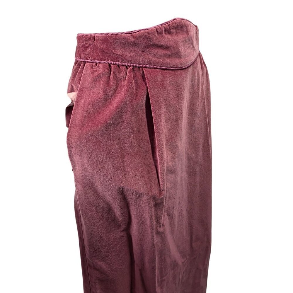 Vintage Patty Woodard Velvet Skirt Jr Sz 5/6 Mauve Pink Lined High Waist Midi - Picture 3 of 8